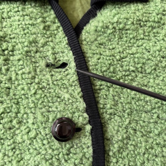 ARMANI COLLEZIONI Women’s Wool Blazer Jacket Green Size 38 - Picture 4 of 8